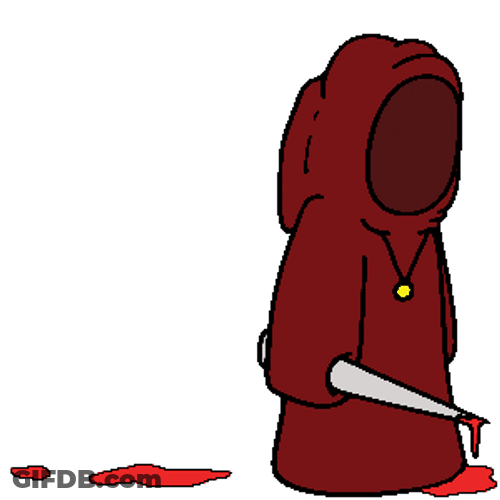 Blood Dripping Monster Red GIF