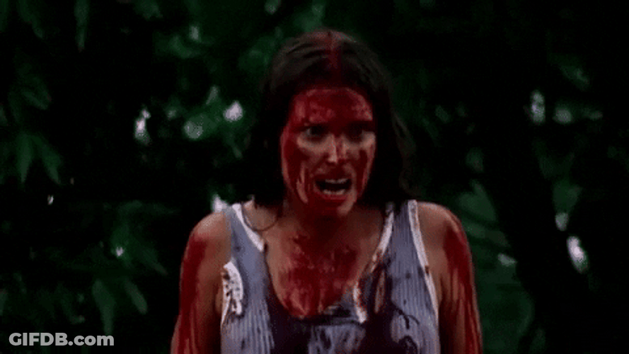 Blood Dripping On Her GIF