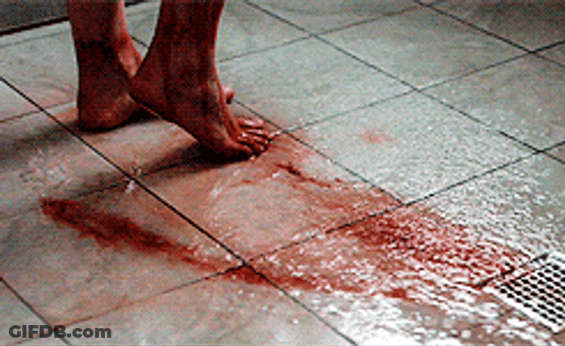 Blood Dripping Shower GIF