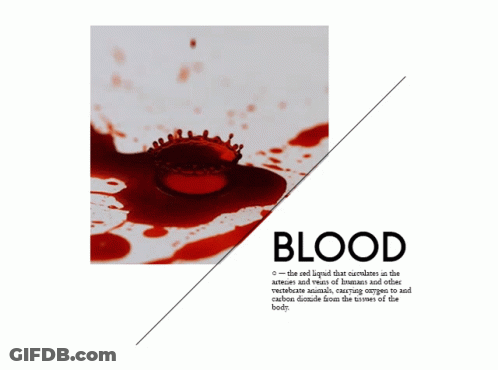 Blood Drop Poster GIF