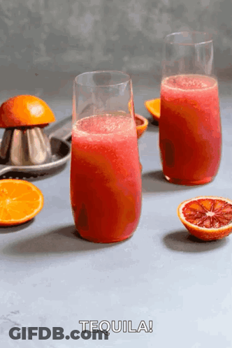 Blood Orange Juice And Sliced Oranges GIF