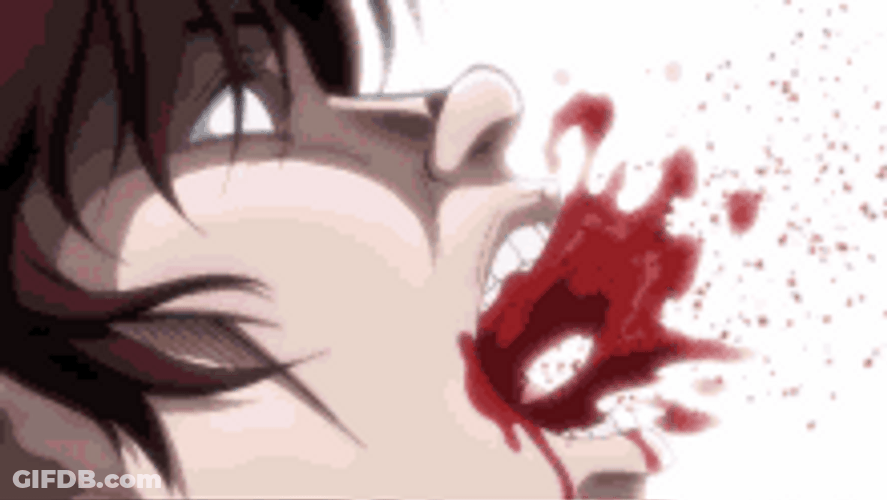 Blood Scene From Baki Hanma GIF