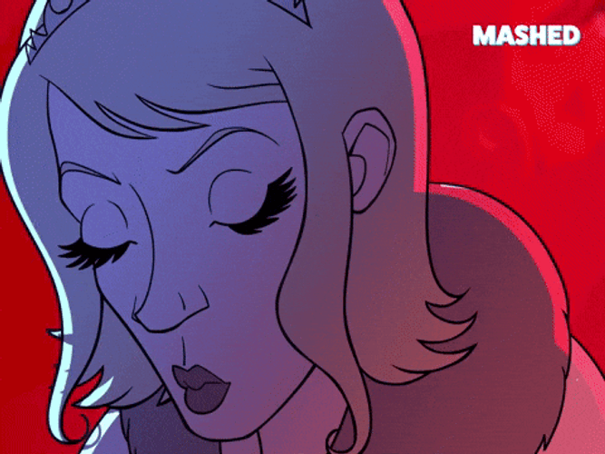 Blood Splatter On Face Animated Woman GIF