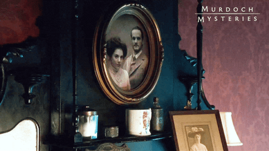 Blood Splatter On Picture Murdoch Mysteries GIF