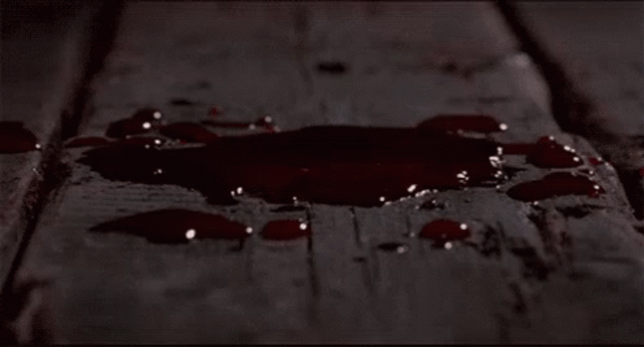 Blood Splatter On Wood GIF