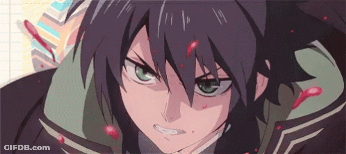 Blood Splatter Owari No Seraph Yichiro Hyakuya GIF