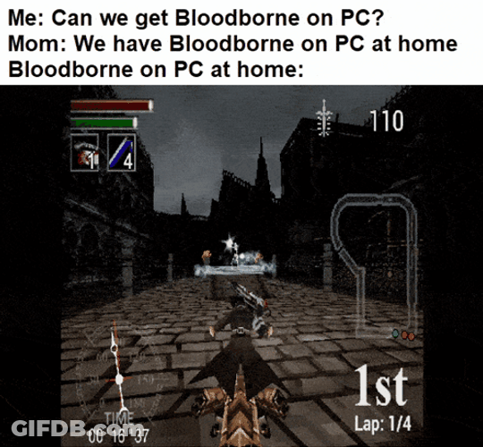 Bloodborne Budget Version GIF