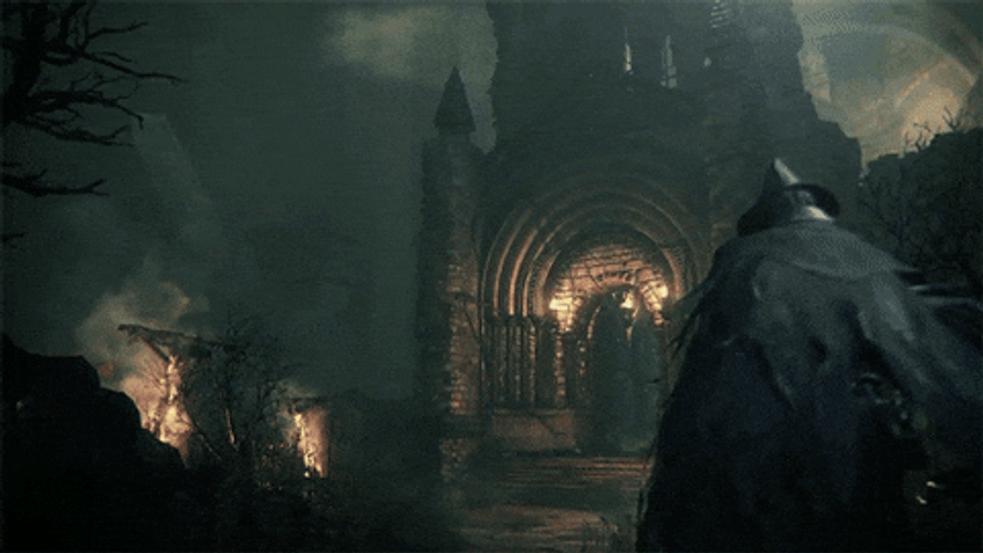Bloodborne Entering The Castle GIF