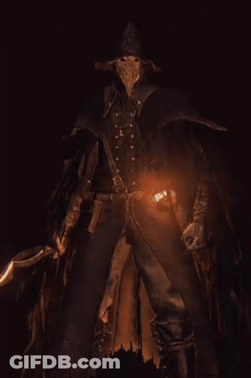 Bloodborne Gentleman Crowfeather GIF