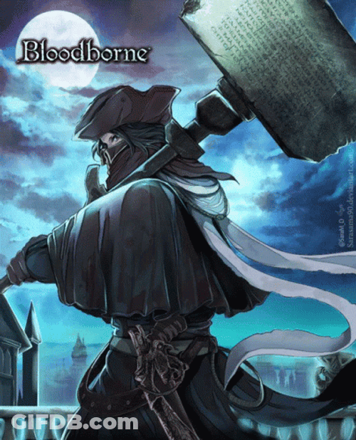 Bloodborne Hunter Fan Art GIF