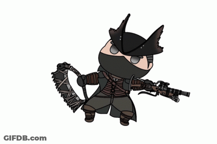 Bloodborne The Hunter Chibi GIF