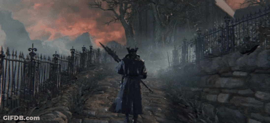 Bloodborne Walking To Somewhere GIF