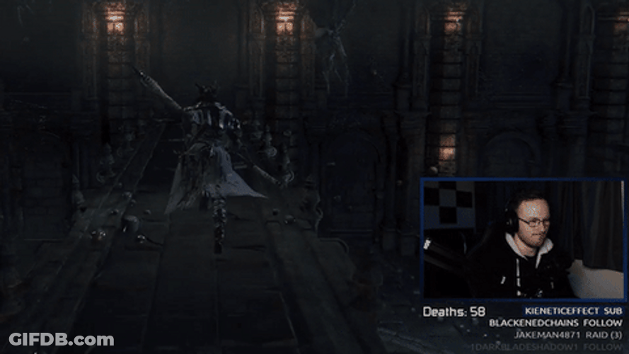 Bloodborne Watching Game Play GIF