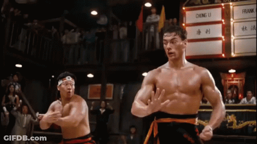 Bloodsport Van Damme Vs Bolo Yeung GIF