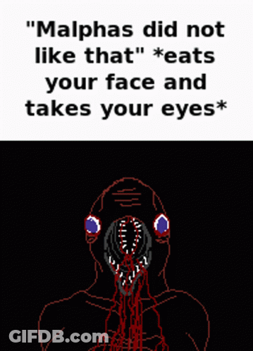 Bloody Monster Saying Malphas Did Not Like That GIF