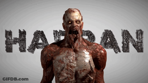 Bloody Monster With Word Harran GIF