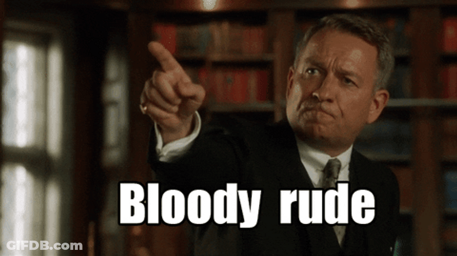 Bloody Rude Pointing Finger GIF