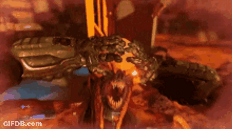 Bloody Scene From Doom Eternal Game GIF