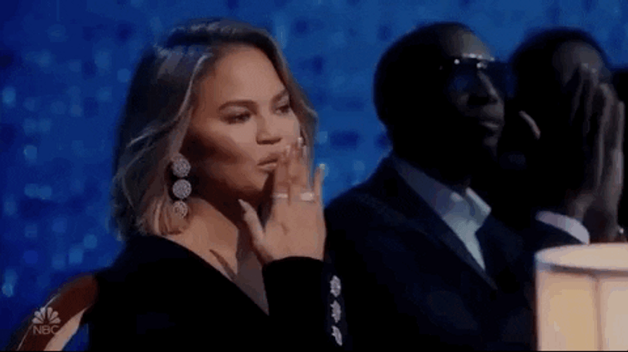 Blow Kiss Chrissy Teigen GIF