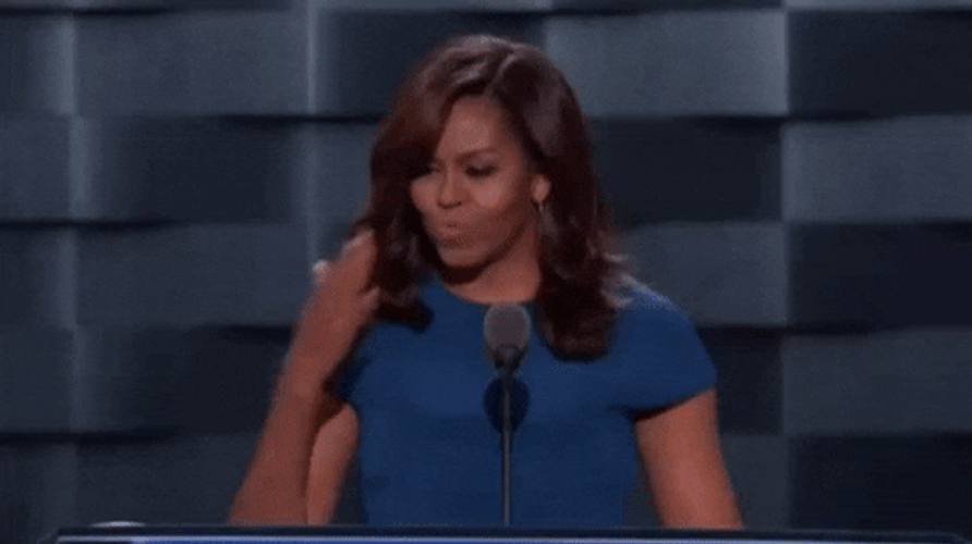 Blow Kiss Michelle Obama GIF