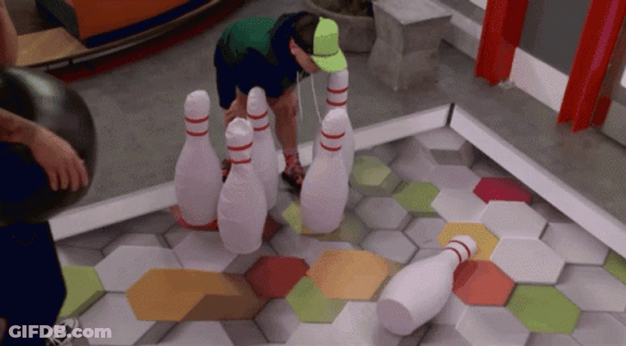 Blowing Bowling Pin Game GIF