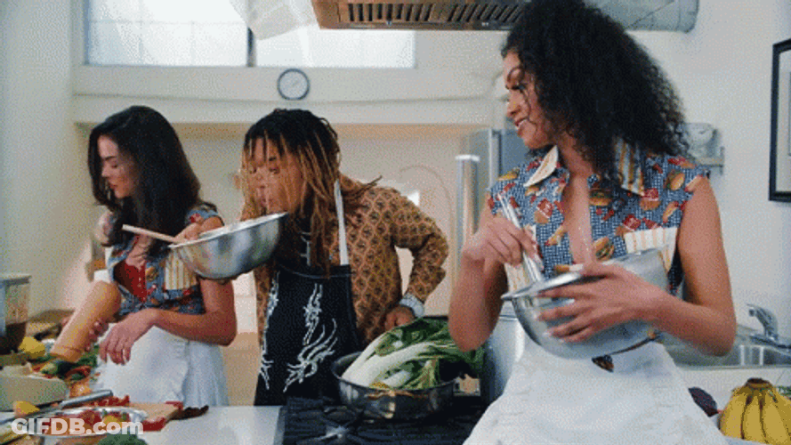 Blowing Flour Baking GIF
