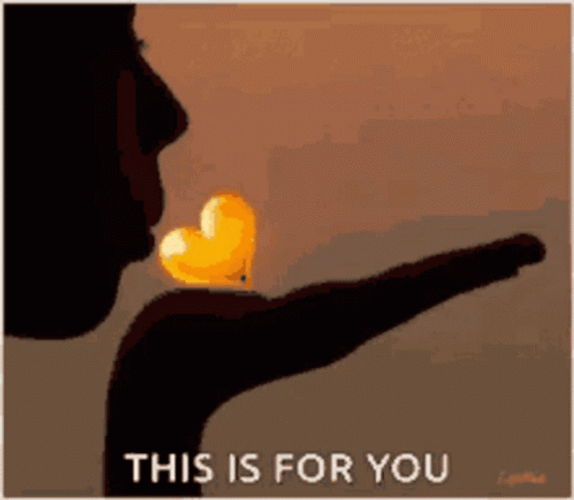 Blowing Kisses This Is For You GIF