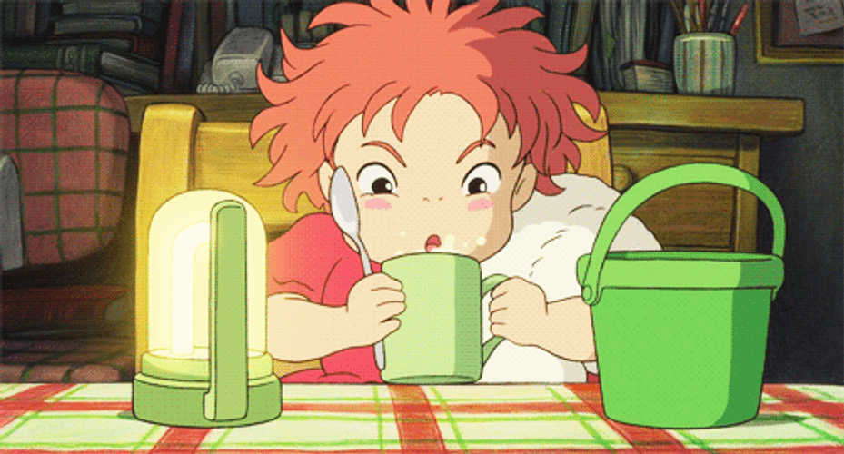 Blowing Ponyo GIF