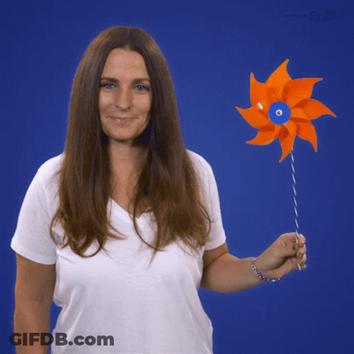 Blowing Wind Turbine Toy GIF