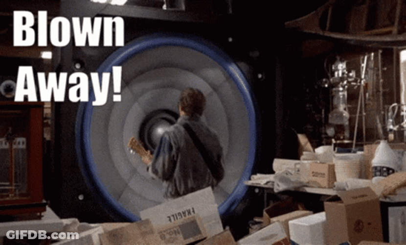 Blown Away Marty McFly GIF