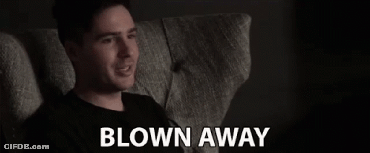 Blown Away Silently Shocked GIF