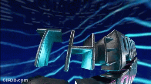 Blue 3D 7Th Text GIF