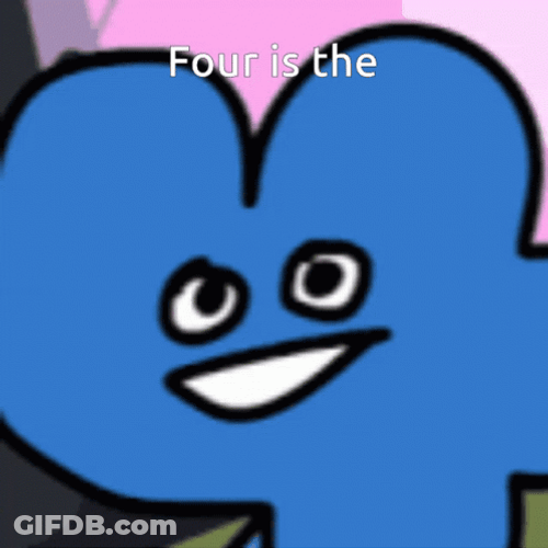 Blue 4 Is The Lucky Number GIF