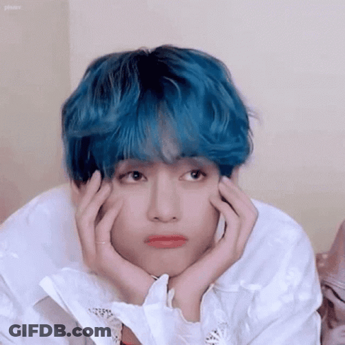 Blue Aesthetic BTS V GIF