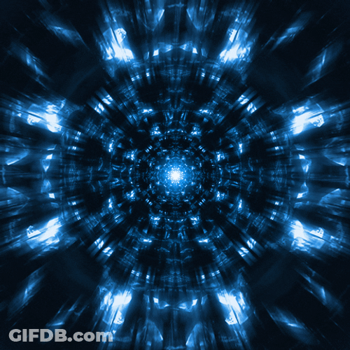 Blue Aesthetic Fractal GIF