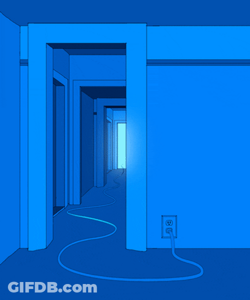 Blue Aesthetic Walls GIF