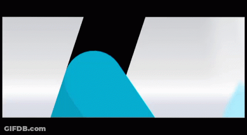 Blue And Black Graphic With White Border GIF