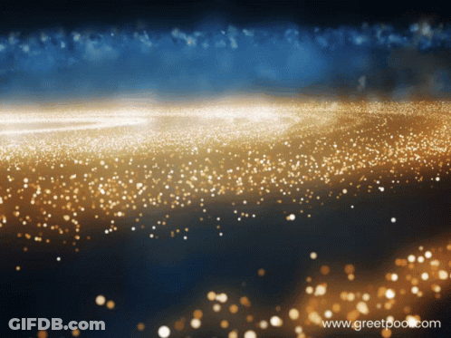 Blue And Gold Background With Greetpool.com GIF
