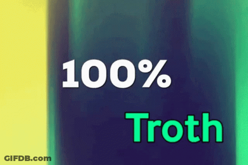 Blue And Green Background 100% Truth GIF