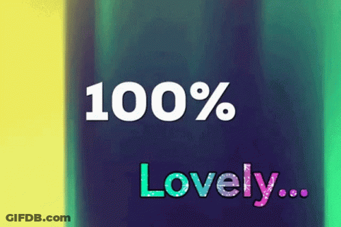 Blue And Green Background With 100% Tragic GIF