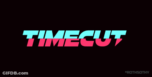 Blue And Pink Logo Timecut GIF