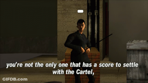 Blue And Purple Background Mafia Cartel GIF