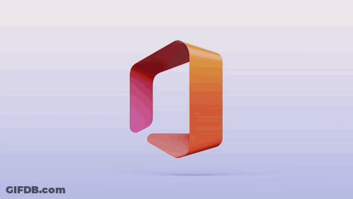 Blue And Purple Cube With Hole GIF