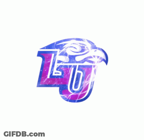 Blue And Purple Logo With Letter U GIF