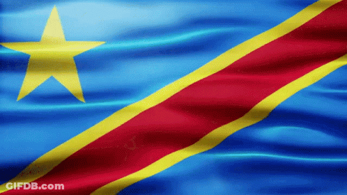 Blue And Red Flag With Yellow Star GIF