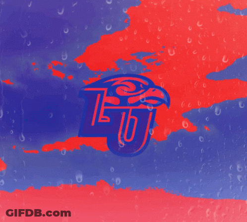 Blue And Red Logo With Letter U GIF