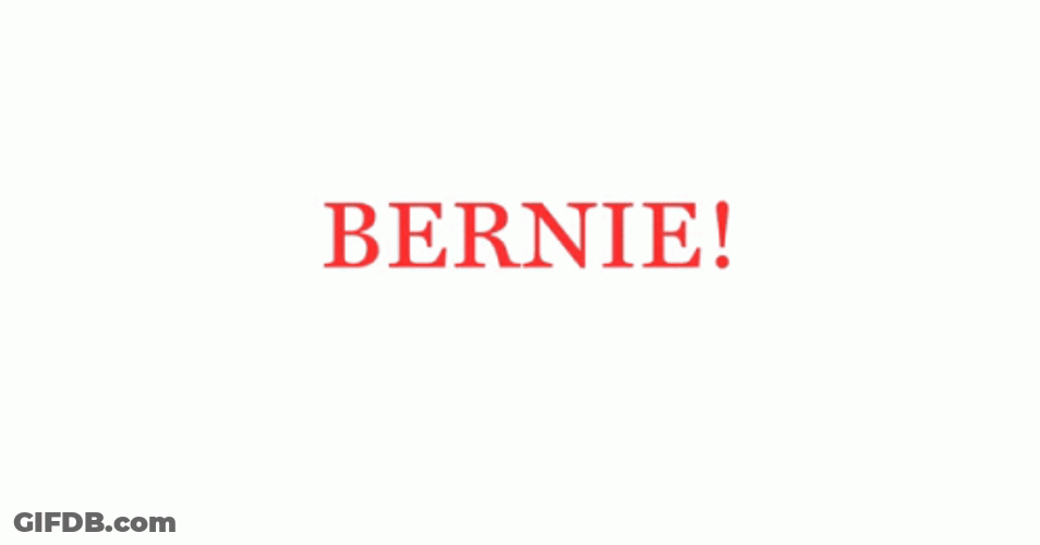 Blue And Red Text Bernie GIF