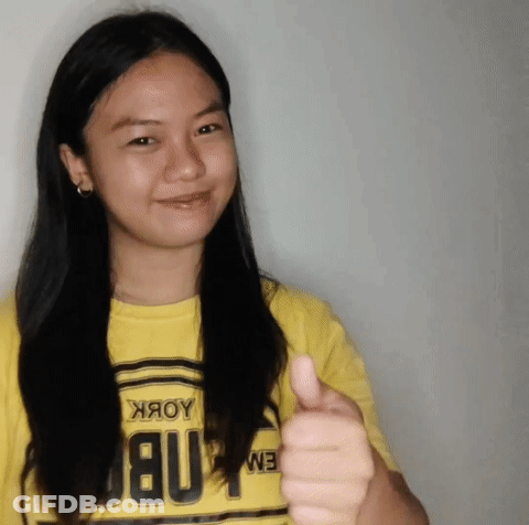 Blue And Red Thumbs Up Thank You GIF