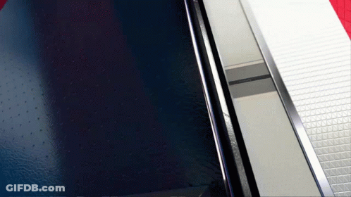 Blue And Silver Object With Stainless Steel Trim GIF