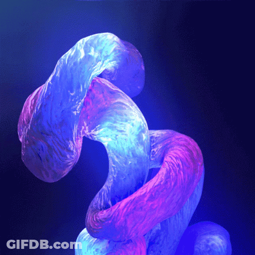 Blue And Violet Tube Fractal GIF